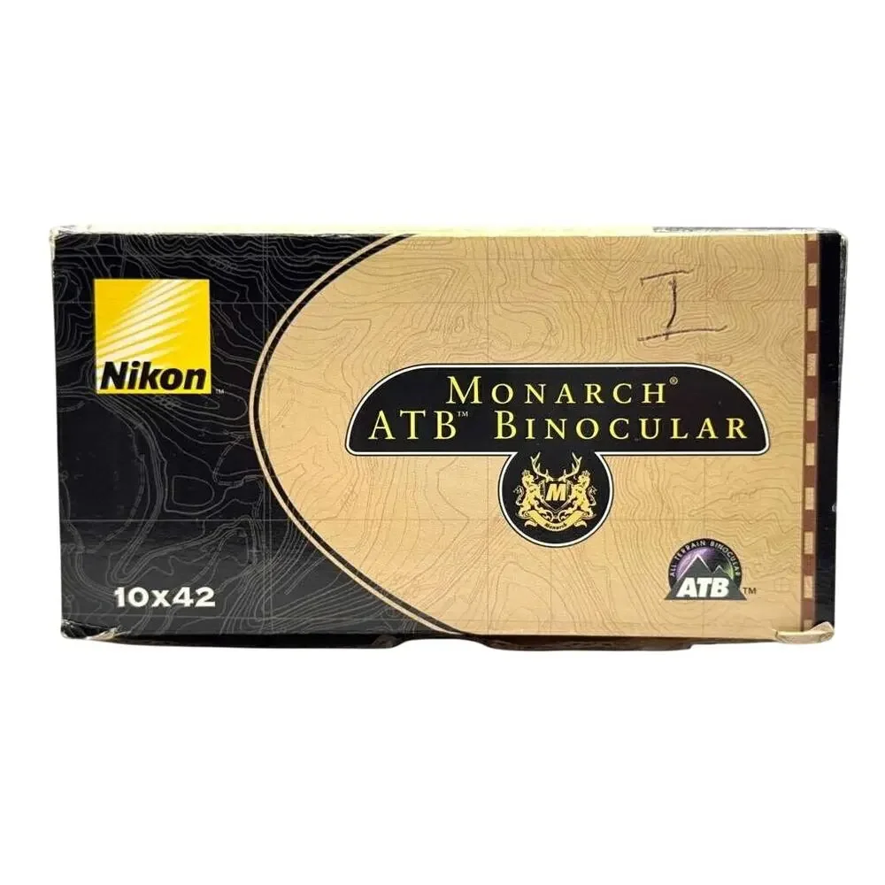 Nikon Monarch ATB 10x42 7432 Waterproof Fogproof Binoculars Case Open Box